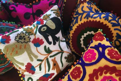 Embroidered Suzani Pillows